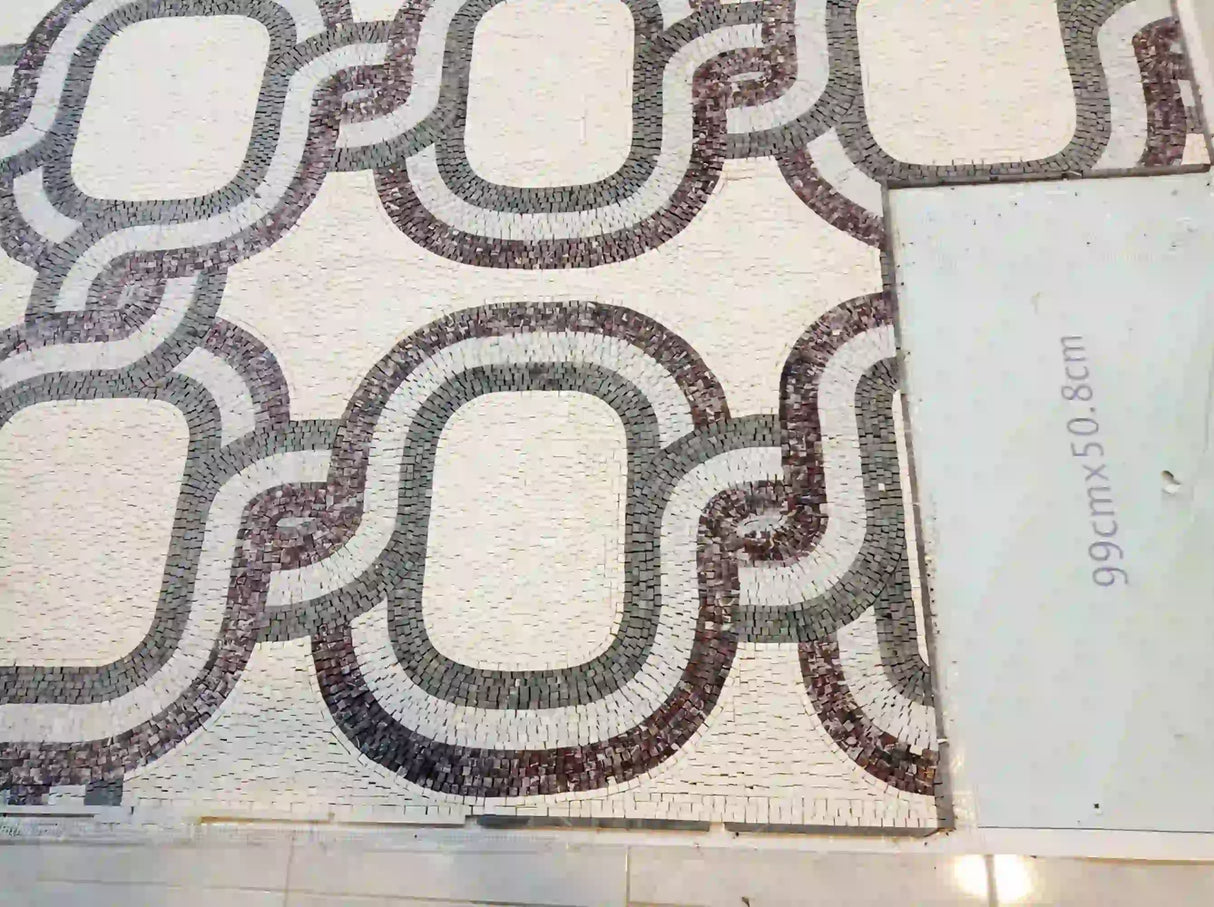 Personalizable Marble Mosaic Artwork for your bathroom