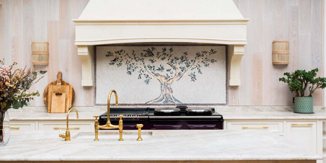 Marble Mosaic Art for Kitchen Backsplash