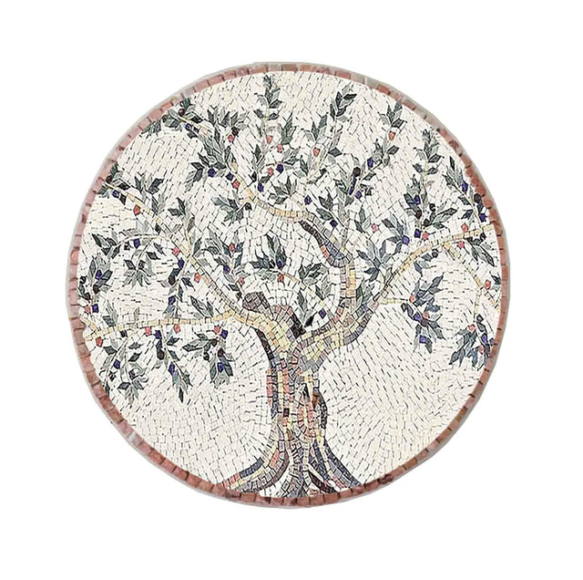 Olive Tree Mosaic Backsplash