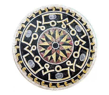 Personalized Marble Medallion Tiles