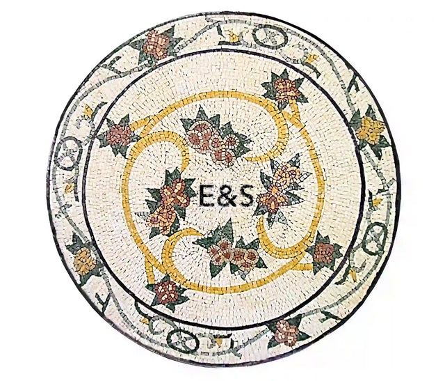 Personalizable Marble Mosaic Medallion Tiles Thousands Of Designs 